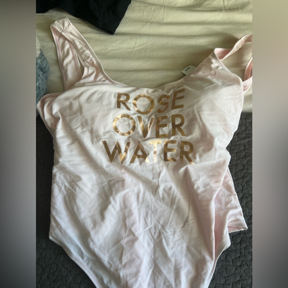 BNWT Ashley Stewart Rose One Piece Swimsuit